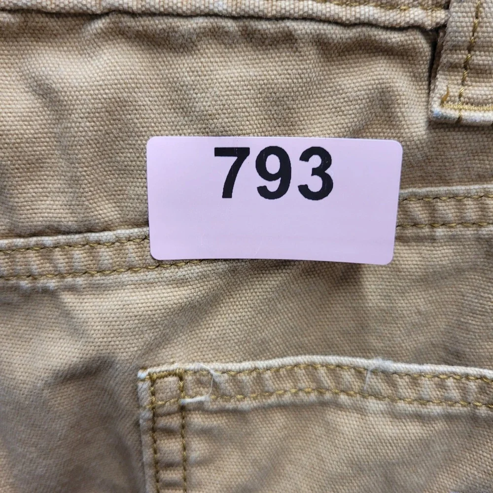 Carhartt Relaxed Fit Canvas Work Pants Mens 42x32 Brown Duck Carpenter‎ Trousers